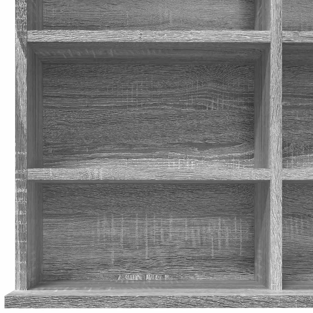 Mobile Porta CD Grigio Sonoma 102x23x177,5 cm Legno Multistrato