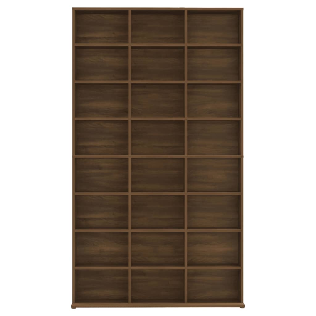 Mobile Porta CD Rovere Marrone 102x23x177,5cm Legno Multistrato - homemem39