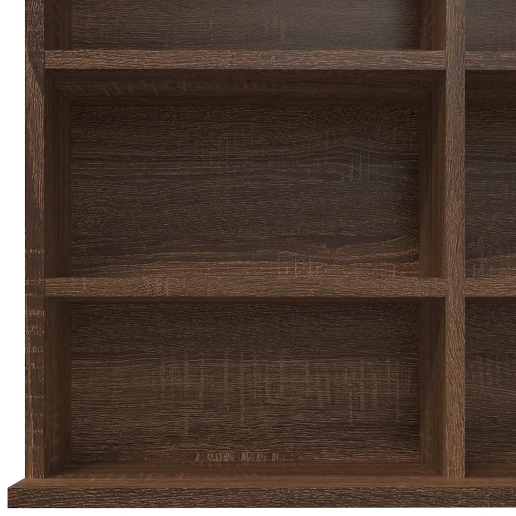 Mobile Porta CD Rovere Marrone 102x23x177,5cm Legno Multistrato | homemem39