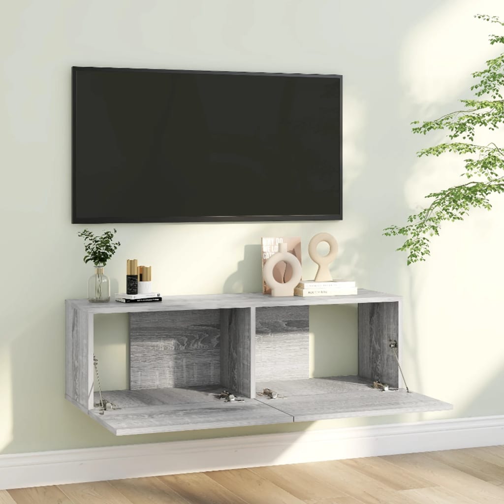 Libreria Grigio Sonoma 100x30x30 cm in Legno Ingegnerizzato - homemem39