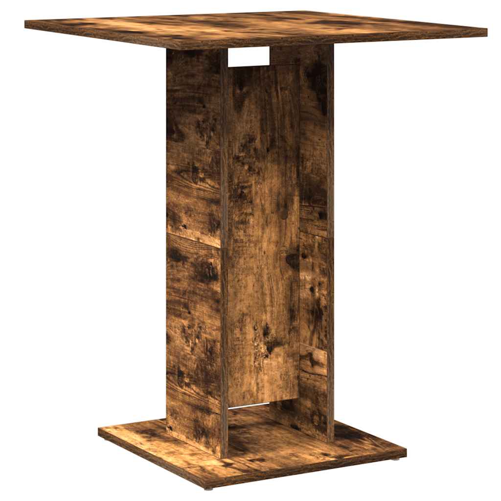 Tavolo da Bistrot Rovere Fumo 60x60x75cm in Legno Multistrato - homemem39