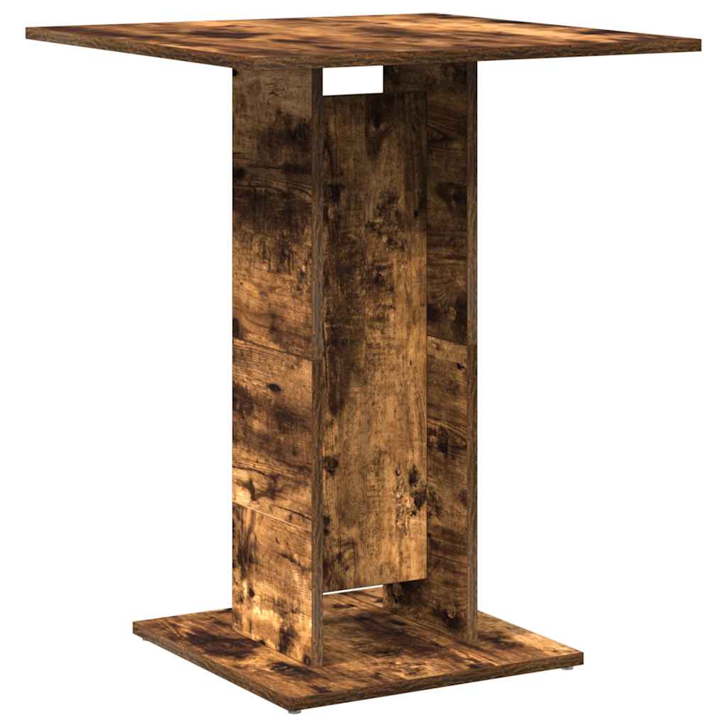 Tavolo da Bistrot Rovere Fumo 60x60x75cm in Legno Multistrato - homemem39