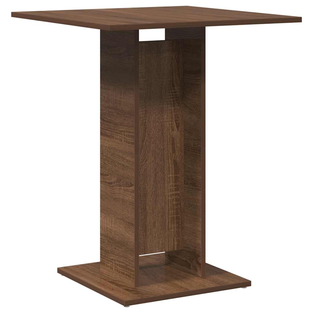 Tavolo da Bistrot Rovere Marrone 60x60x75 cm Legno Multistrato - homemem39