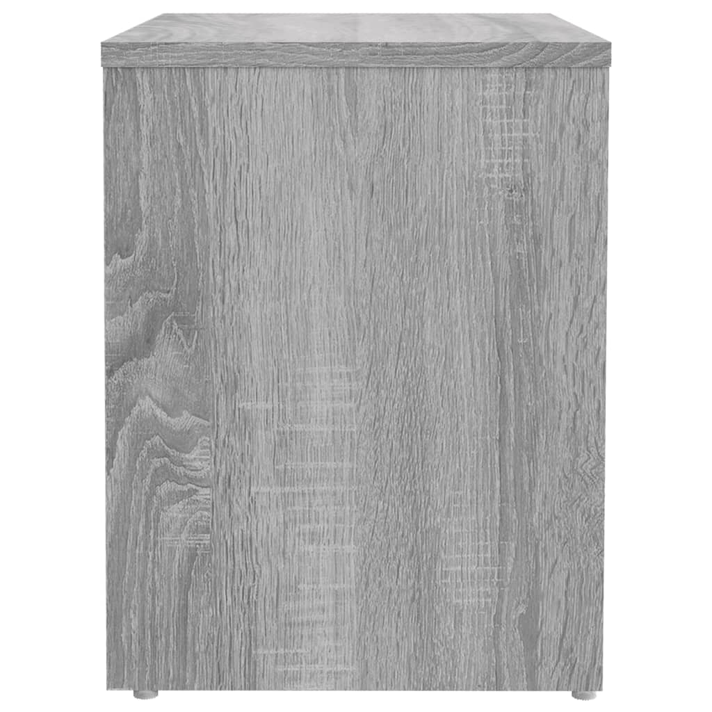 Comodini Grigio Sonoma 2 pz 40x30x40 cm in Legno Multistrato - homemem39