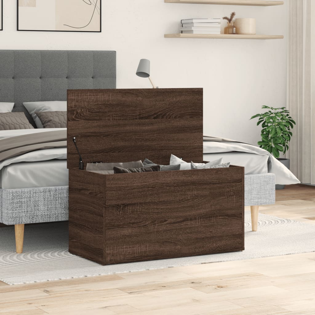 Cassapanca Rovere Marrone 84x42x46 cm in Legno Ingegnerizzato