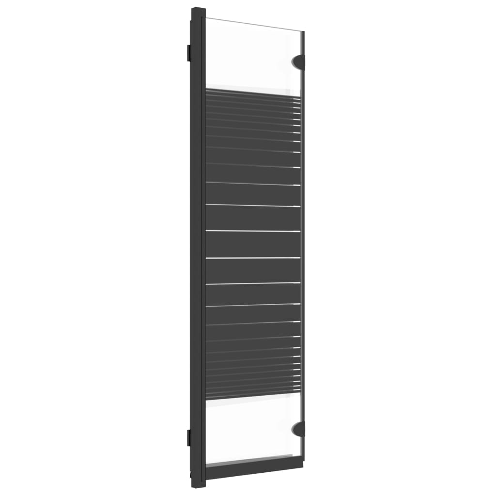 Box Doccia Pieghevole 3 Pannelli 130x130 cm in ESG Nero - homemem39