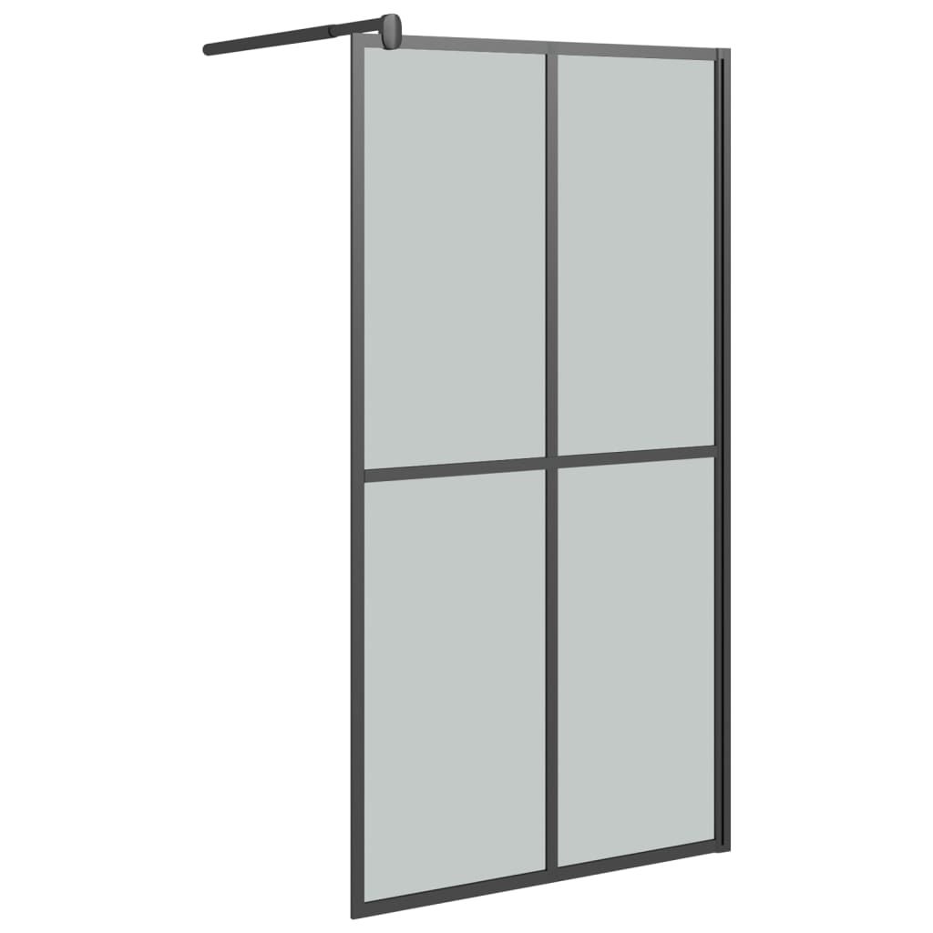Cabina Doccia 100x195 cm Vetro Temperato Scuro - homemem39