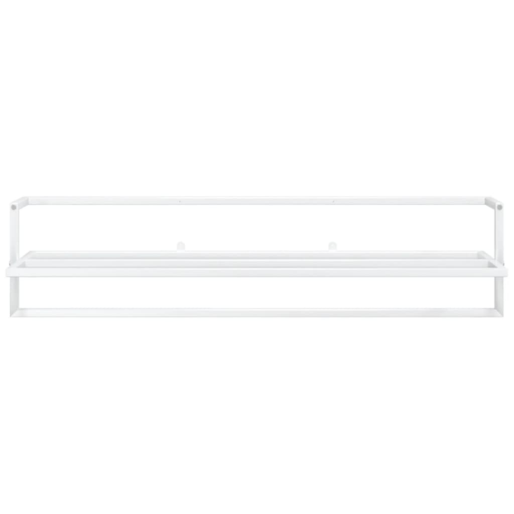 Portasciugamani Bianco 95x25x22 cm in Ferro - homemem39