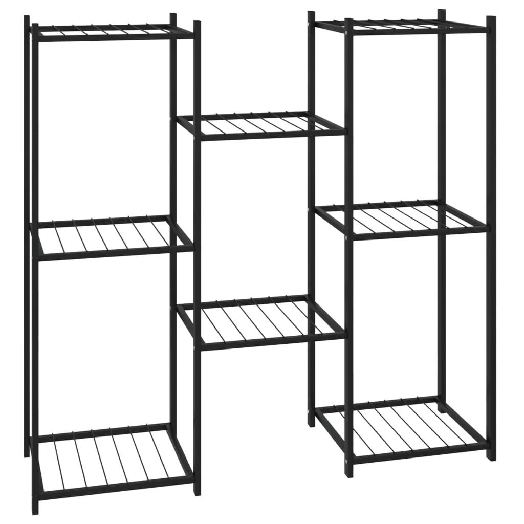 Portafiori 83x25x80 cm Nero in Ferro - homemem39