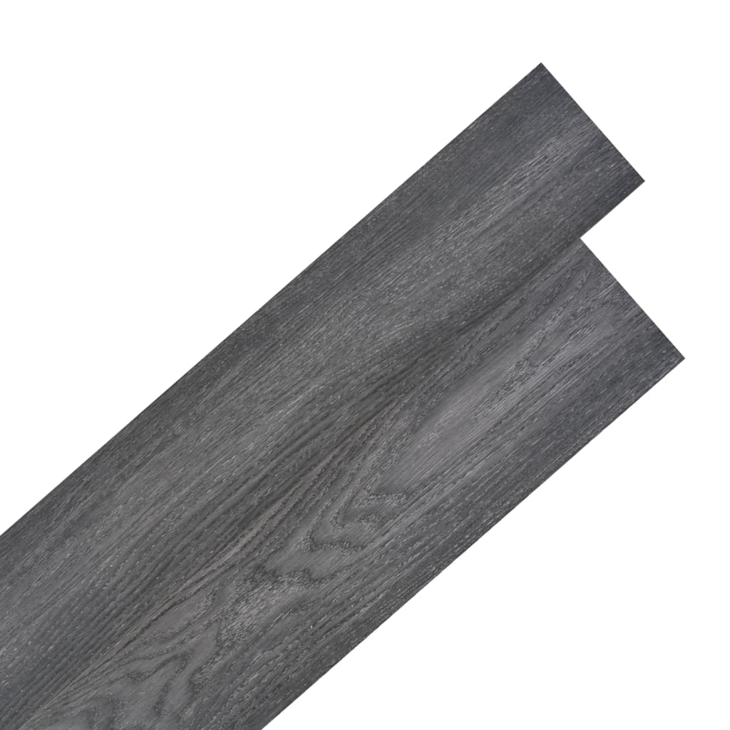 Listoni Pavimento Autoadesivi PVC 2,51m² 2mm Bianco e Nero - homemem39