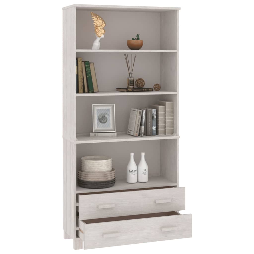 Credenza HAMAR in Legno Massello di Pino Bianca - homemem39