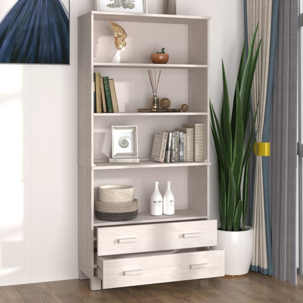 Credenza HAMAR in Legno Massello di Pino Bianca - homemem39