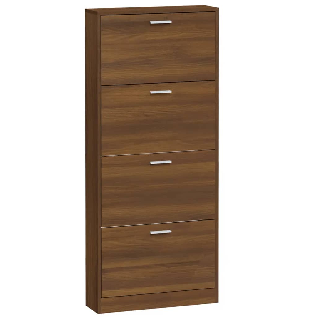 Scarpiera Rovere Marrone 59x17x150 cm in Legno Multistrato - homemem39
