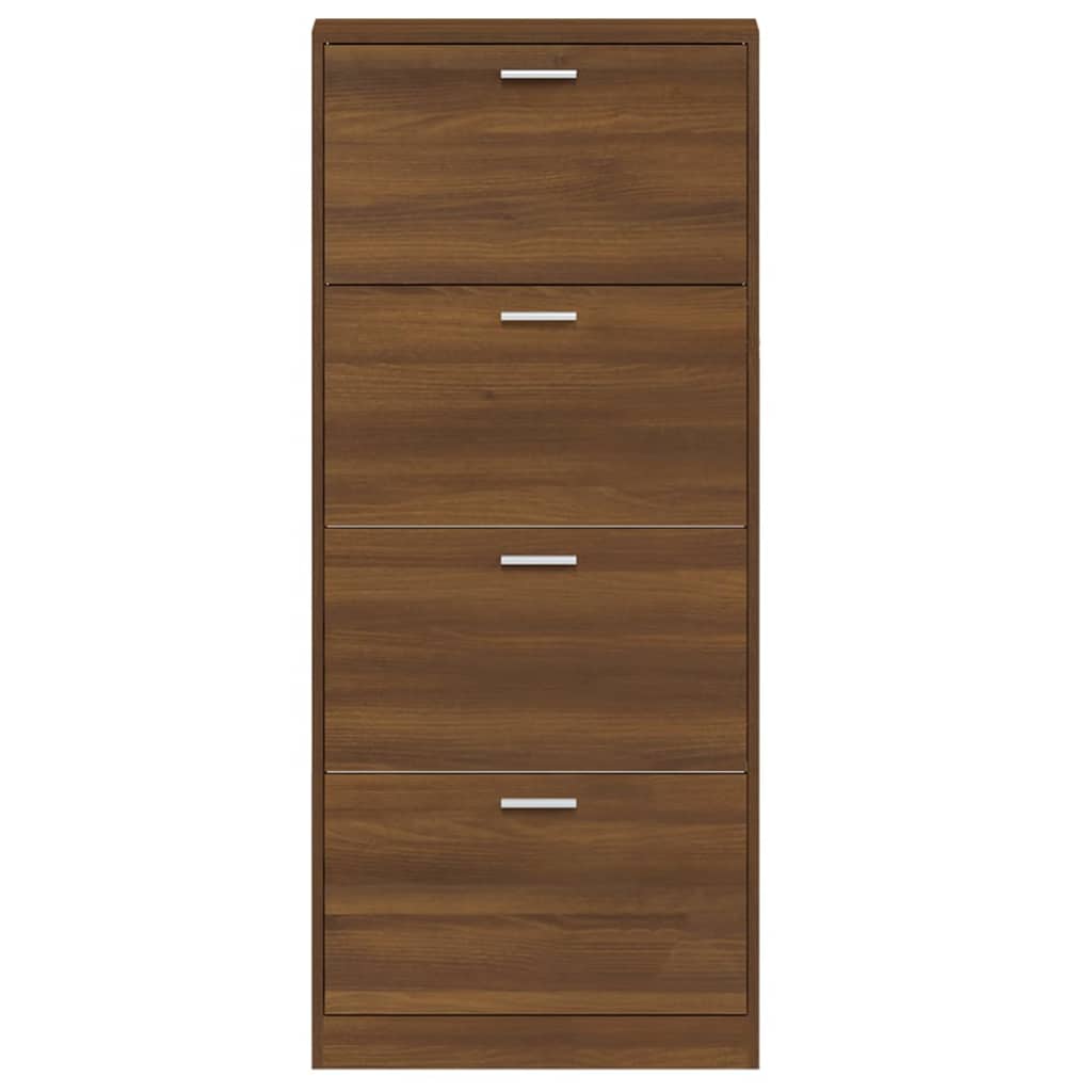 Scarpiera Rovere Marrone 59x17x150 cm in Legno Multistrato - homemem39