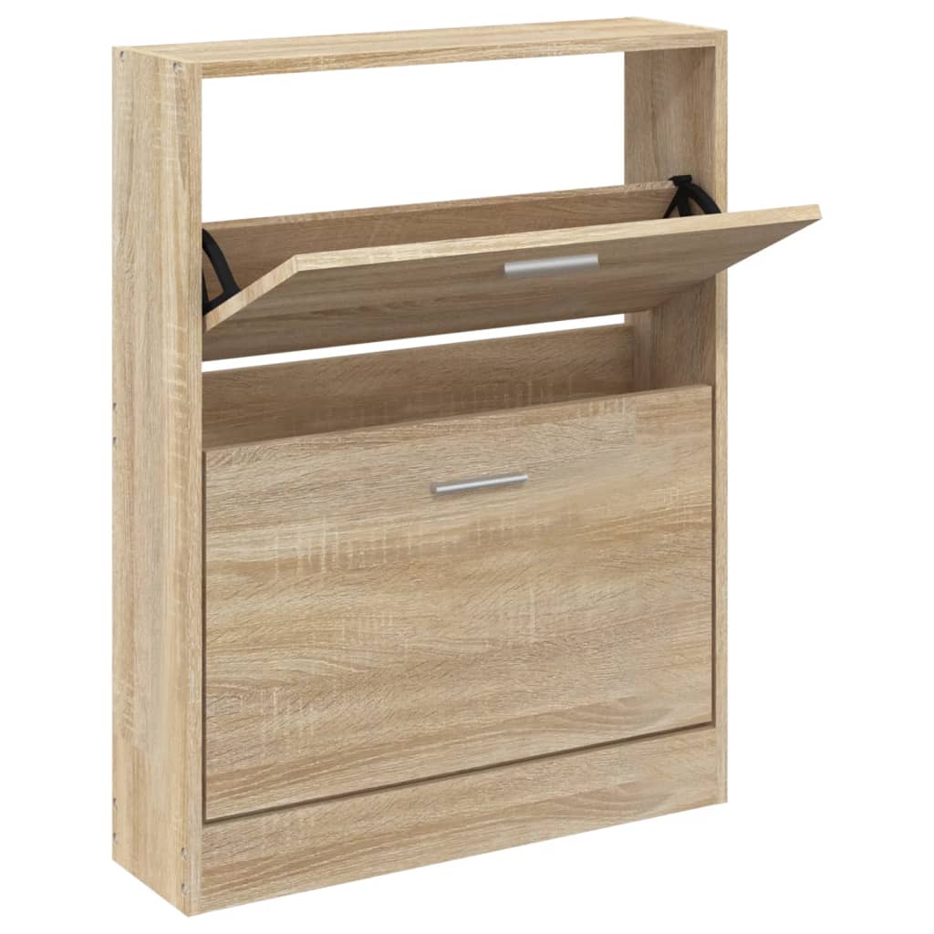 Scarpiera Rovere 59x17x81 cm in Legno Multistrato - homemem39