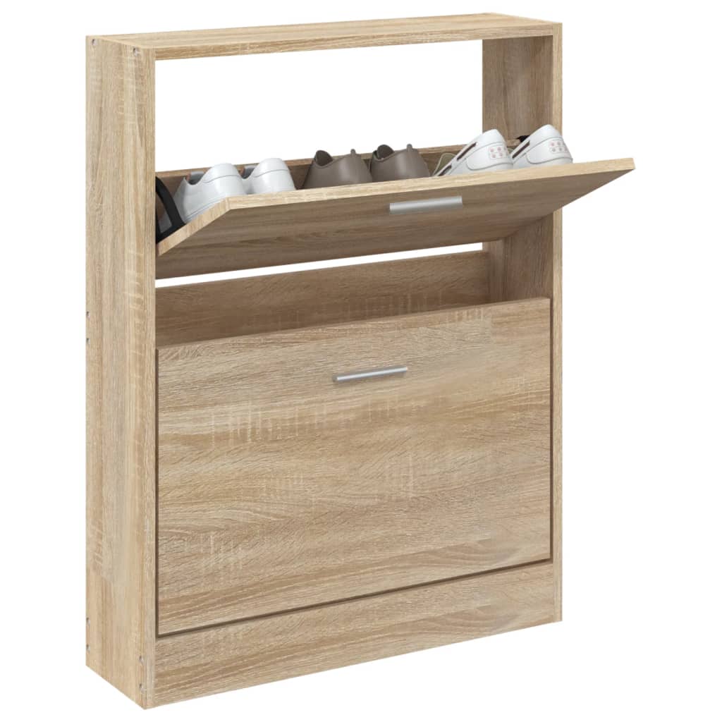 Scarpiera Rovere 59x17x81 cm in Legno Multistrato - homemem39