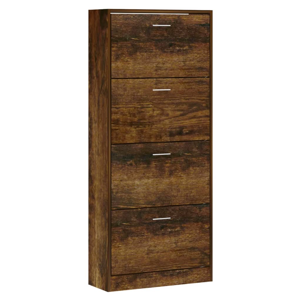 Scarpiera Rovere Fumo 63x24x147 cm in Legno Multistrato - homemem39