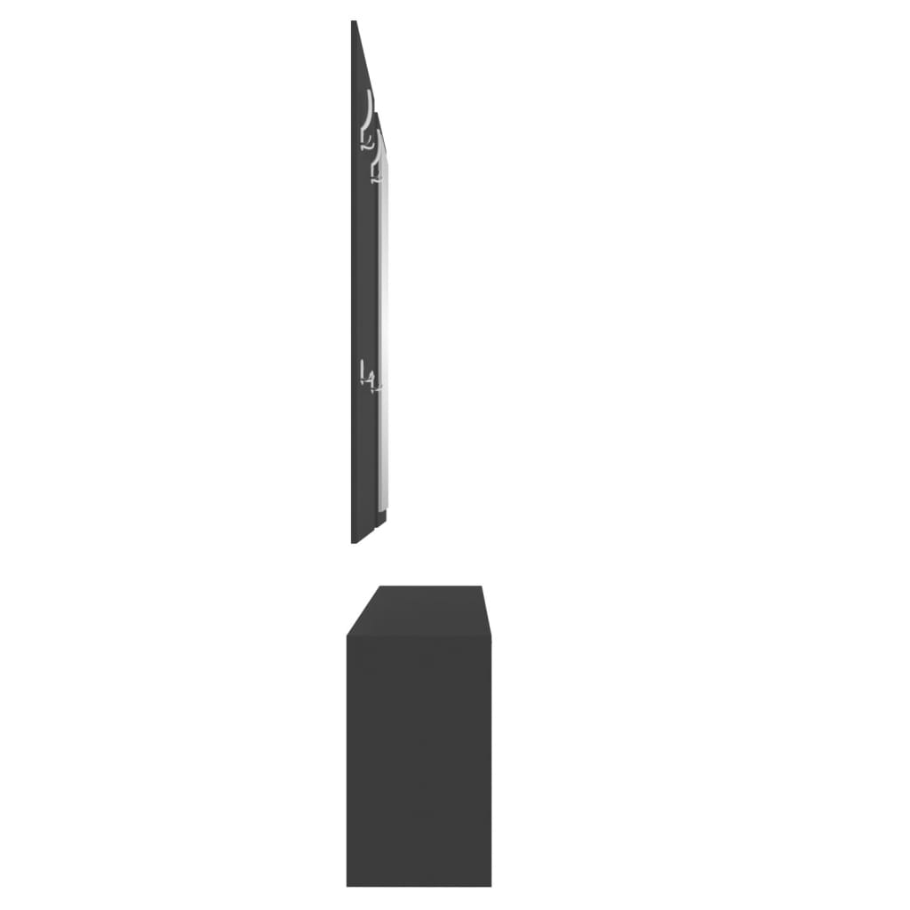Set Scarpiere 3 in 1 Nero in Legno Multistrato - homemem39