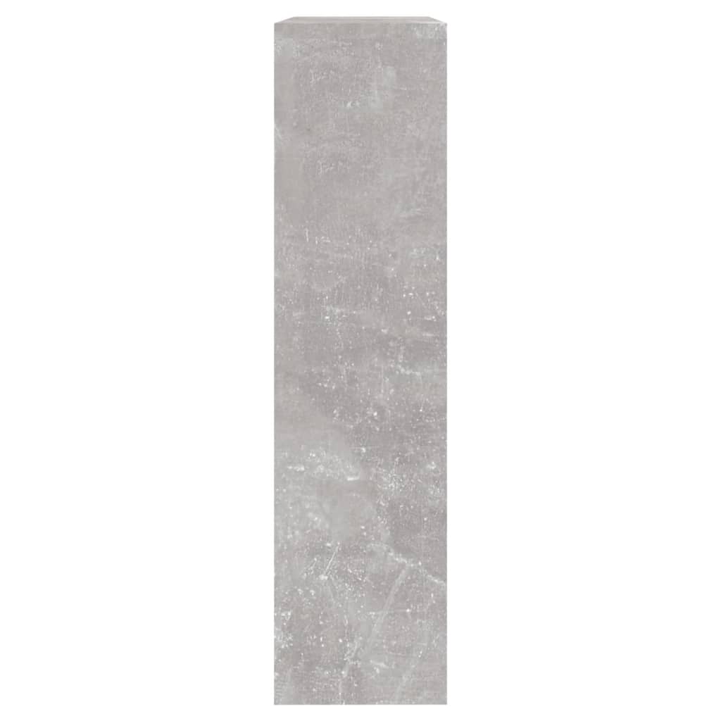 Scarpiera con Specchio a 2 Livelli Grigio cemento 63x17x67 cm - homemem39