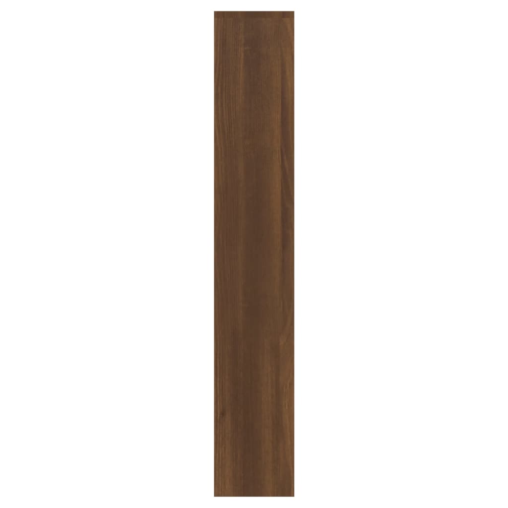 Scarpiera con Specchio a 3 Livelli Rovere marrone 63x17x102,5cm