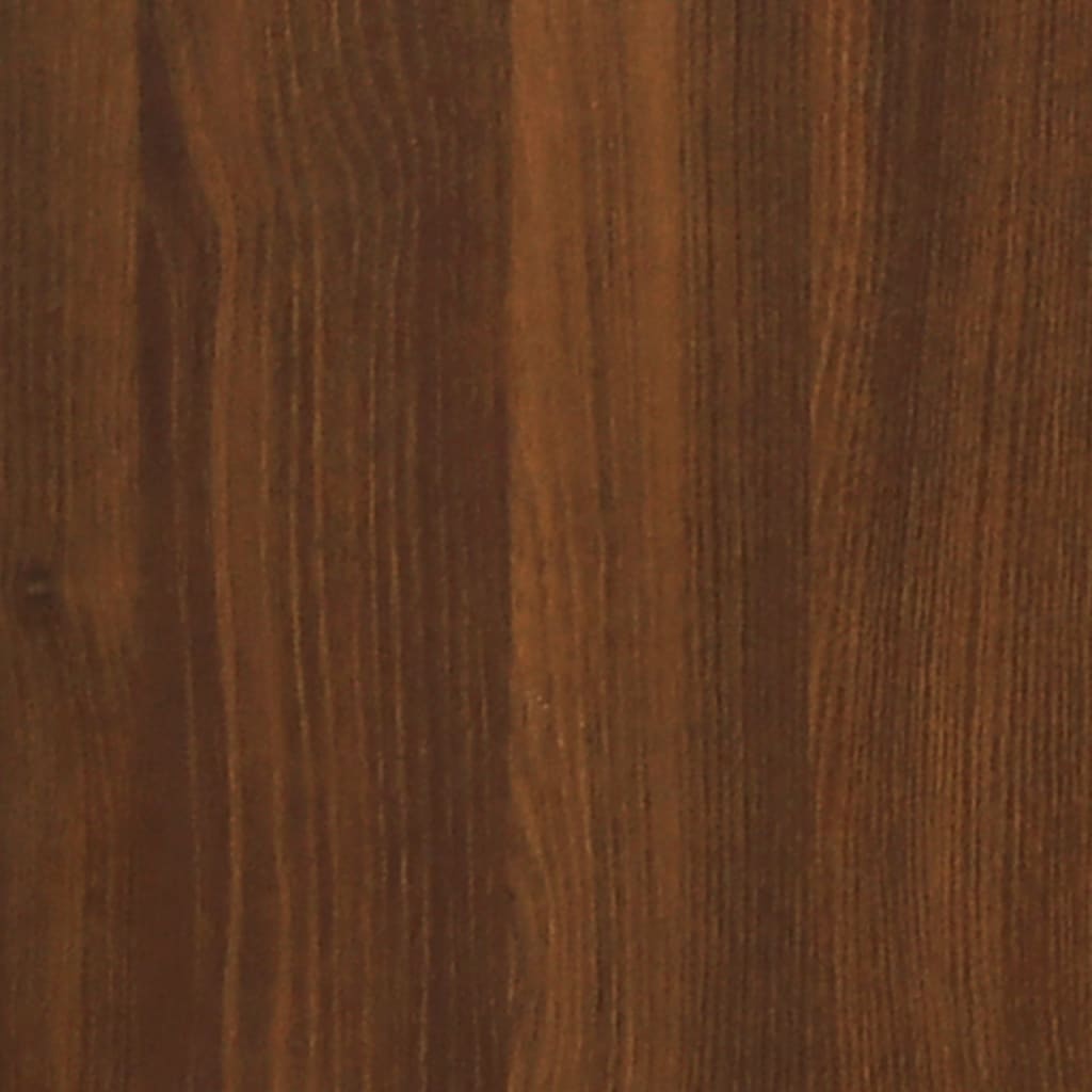 Scarpiera con Specchio a 3 Livelli Rovere marrone 63x17x102,5cm