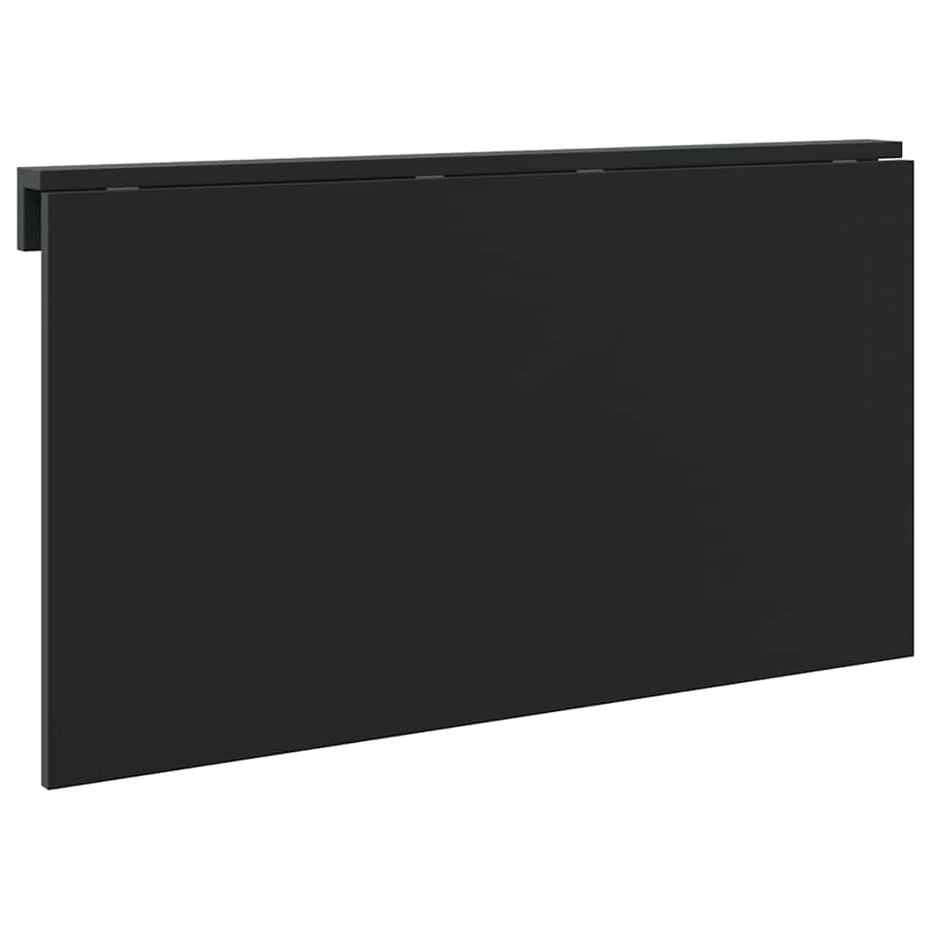 Tavolino da Parete Pieghevole Nero 110x38x75 cm in Multistrato - homemem39