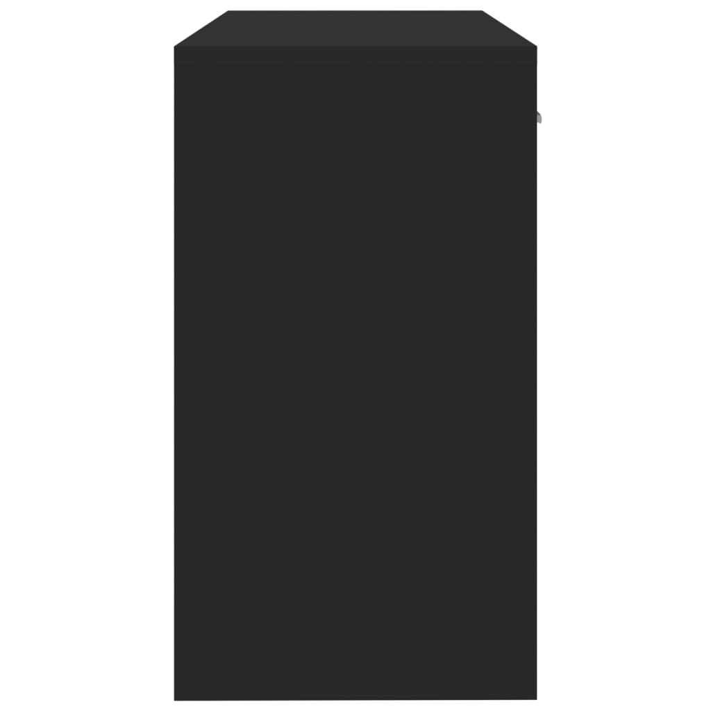 Scrivania Cassetto Nero 100x40x73cm Legno Multistrato - homemem39