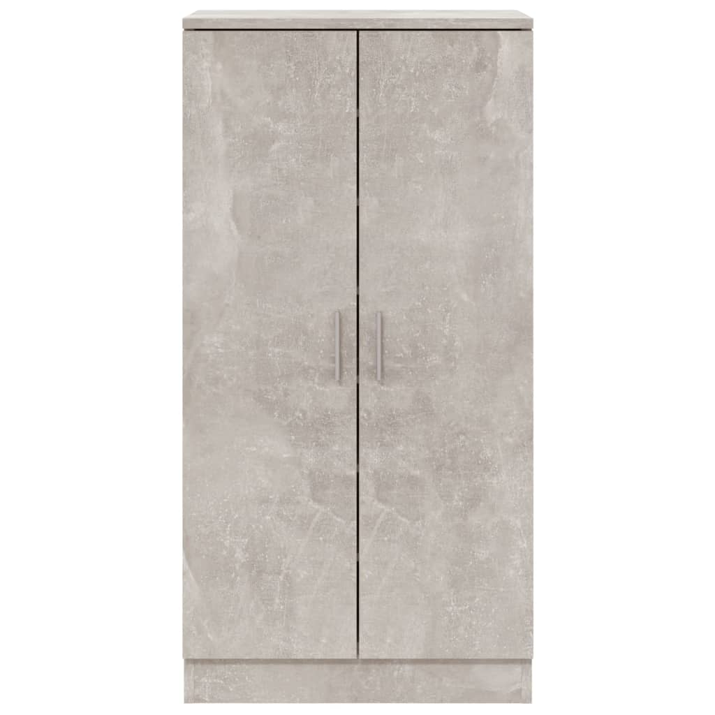 Scarpiera Grigio Cemento 55x35x108 cm in Legno Multistrato - homemem39