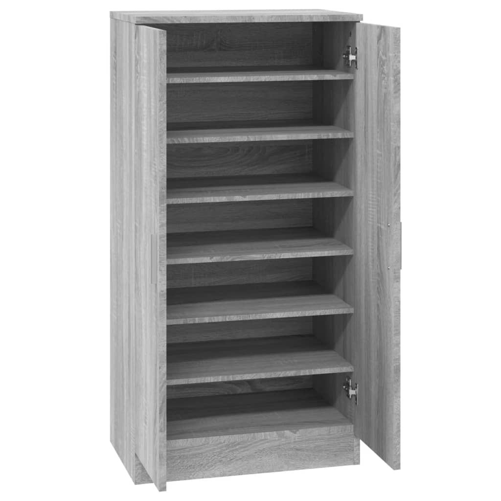 Scarpiera Grigio Sonoma 55x35x108 cm in Legno Multistrato - homemem39