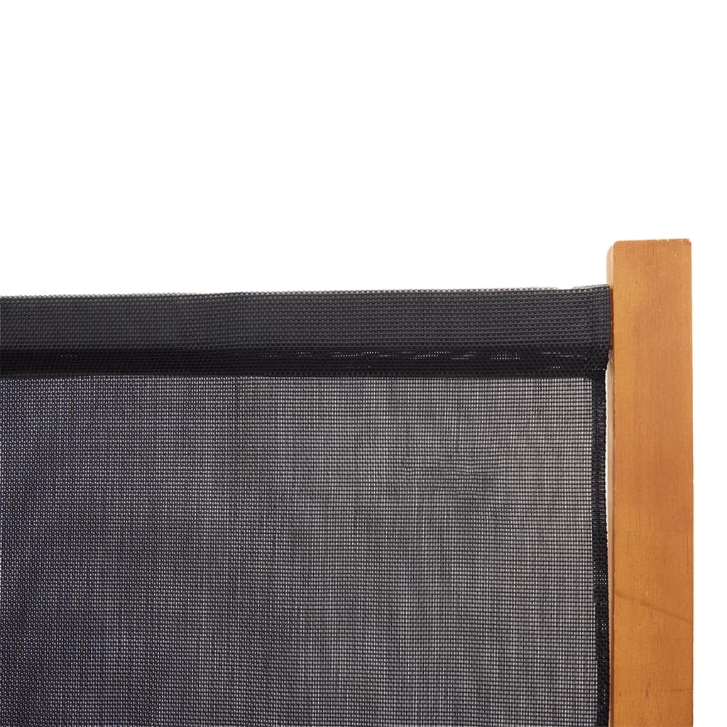 Paravento a 4 Pannelli Nero 280x180 cm - homemem39