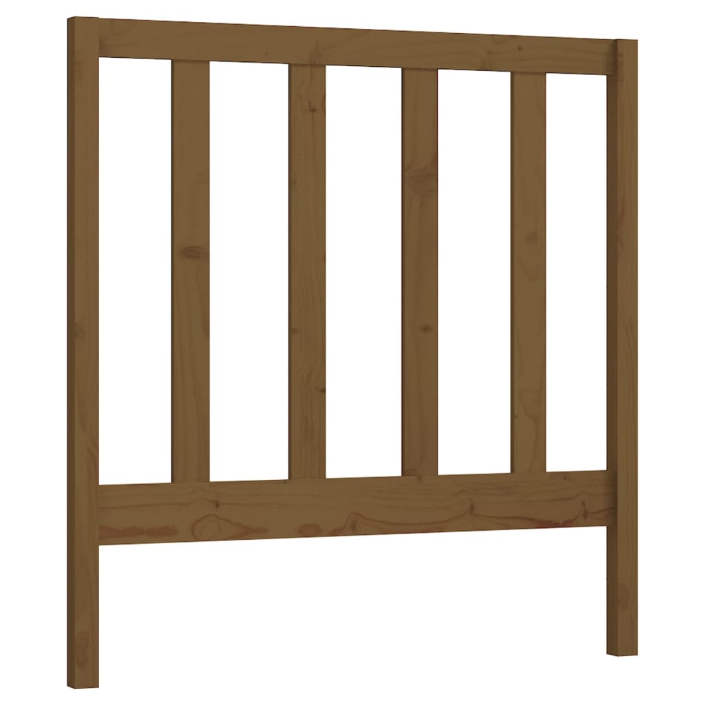 Testiera per Letto ambra 81x4x100 cm in Legno Massello di Pino - homemem39