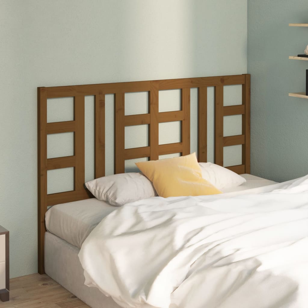 Testiera per Letto Ambra 146x4x100 cm in Legno Massello di Pino - homemem39