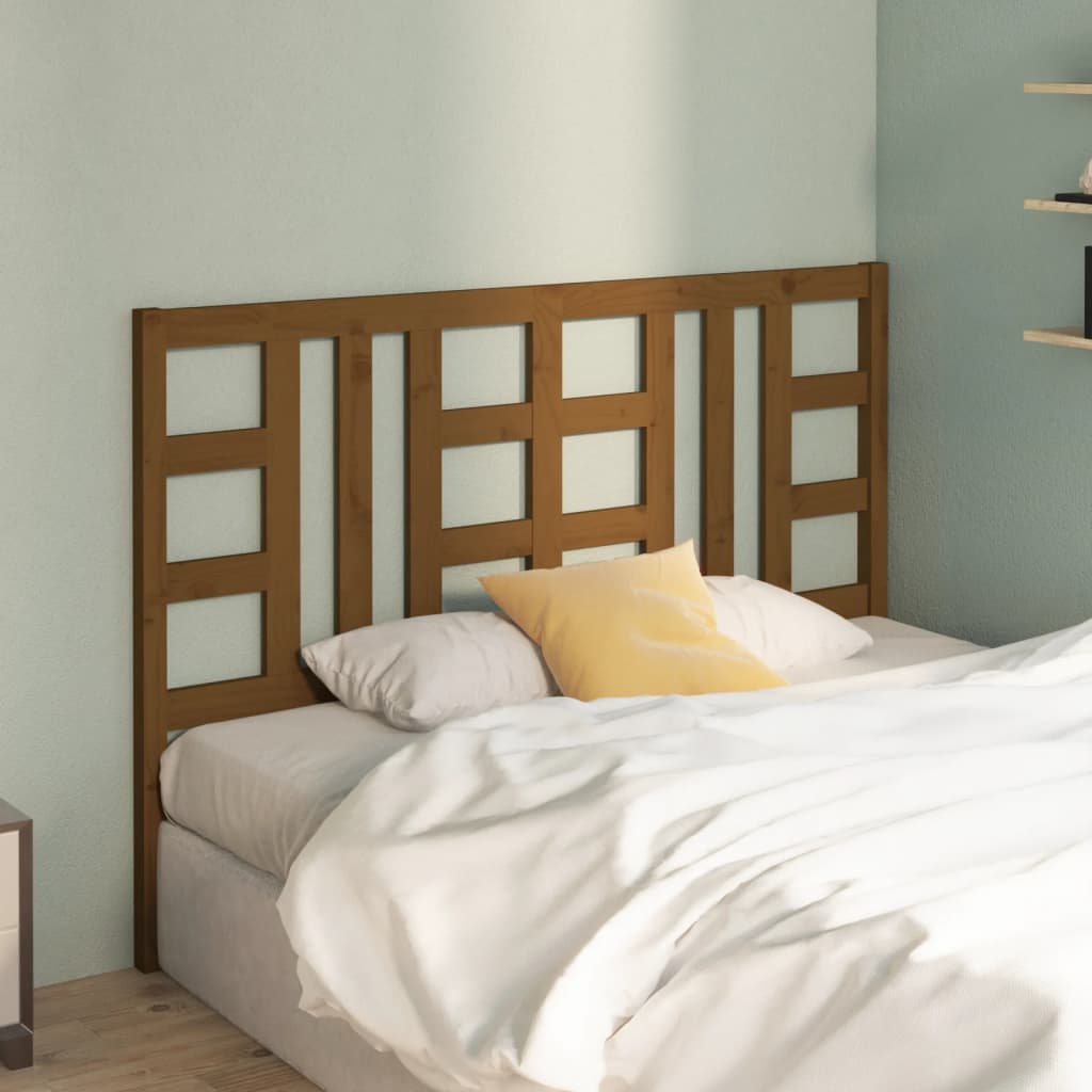Testiera per Letto Ambra 156x4x100 cm in Legno Massello di Pino - homemem39