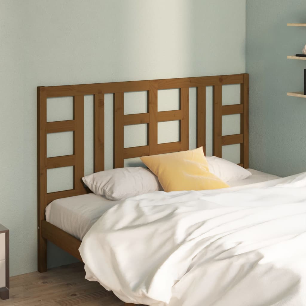 Testiera per Letto Ambra 156x4x100 cm in Legno Massello di Pino - homemem39