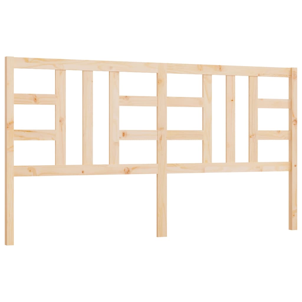 Testiera per Letto 206x4x100 cm in Legno Massello di Pino - homemem39