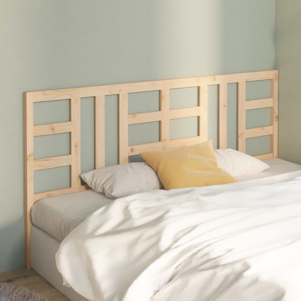 Testiera per Letto 206x4x100 cm in Legno Massello di Pino - homemem39