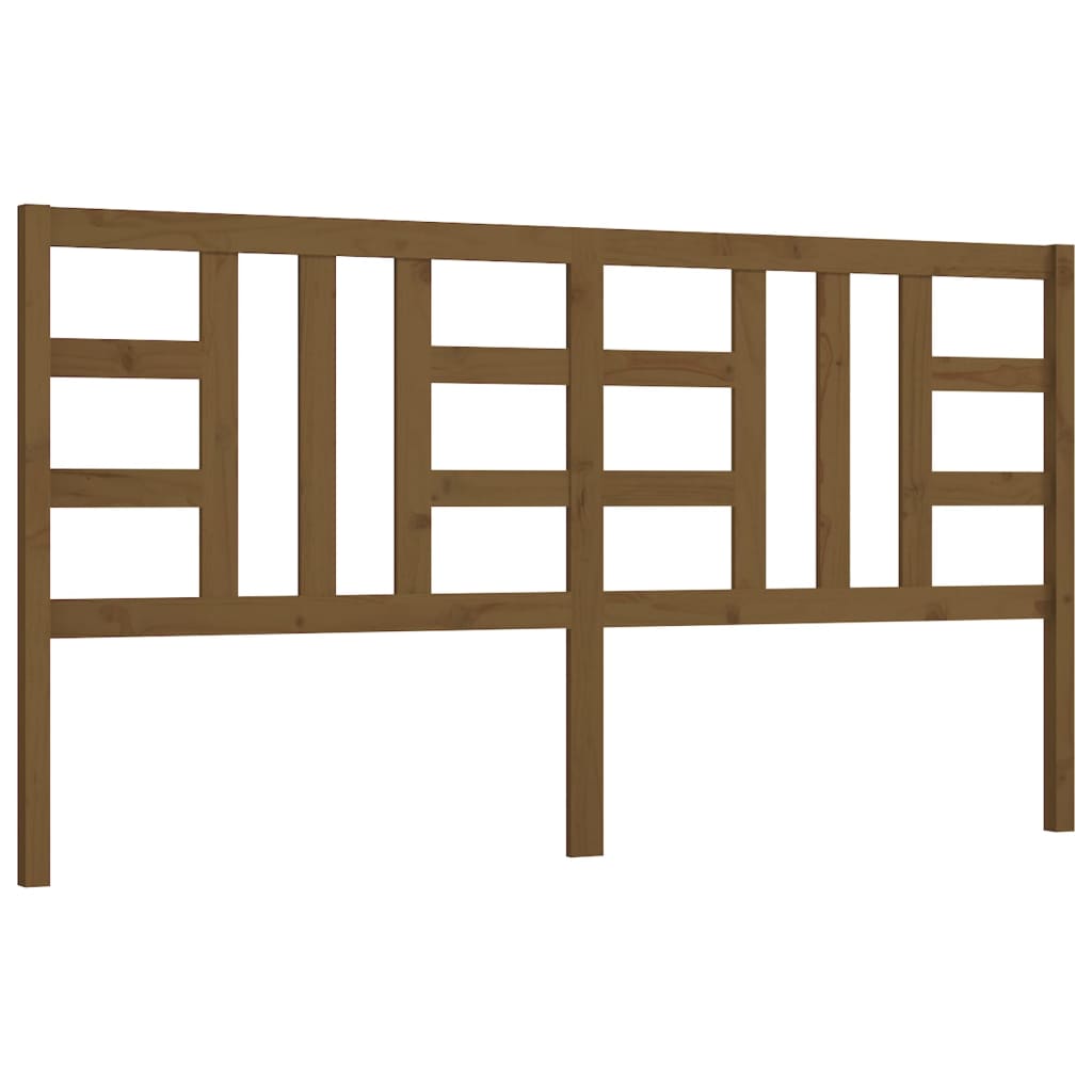 Testiera per Letto Ambra 206x4x100 cm in Legno Massello di Pino - homemem39