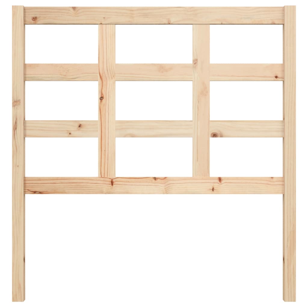 Testiera per Letto 95,5x4x100 cm Legno Massello di Pino - homemem39