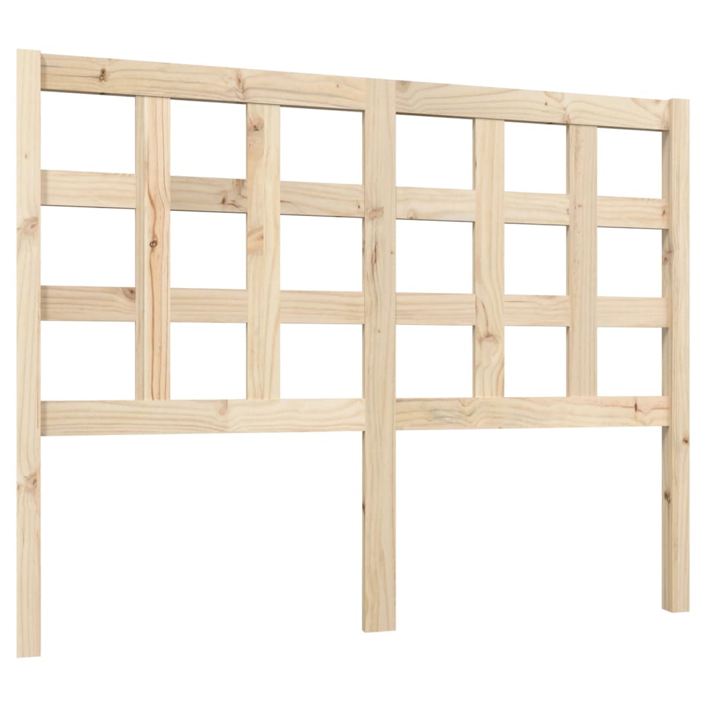 Testiera Letto 125,5x4x100 cm in Legno Massello di Pino - homemem39