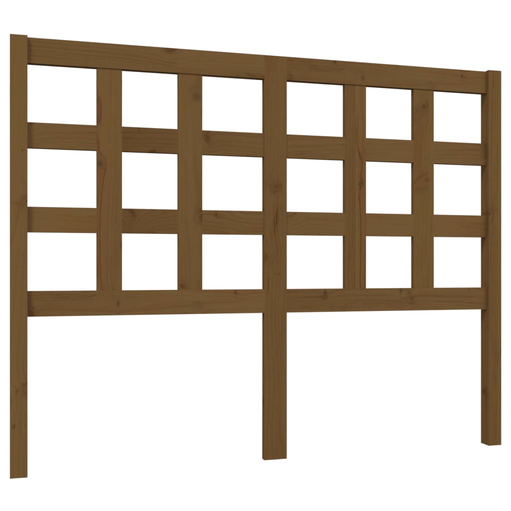 Testiera per Letto ambra 125,5x4x100 cm Legno Massello di Pino - homemem39