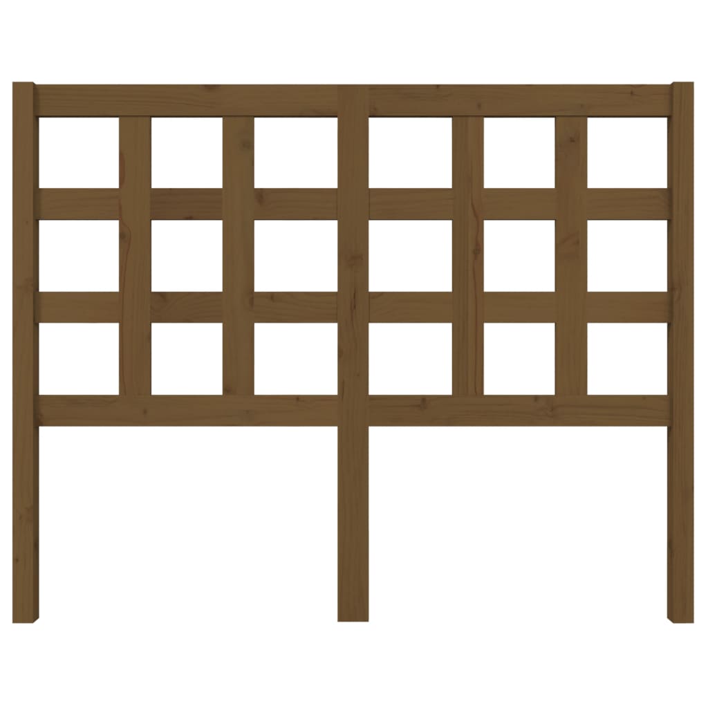 Testiera per Letto ambra 125,5x4x100 cm Legno Massello di Pino - homemem39