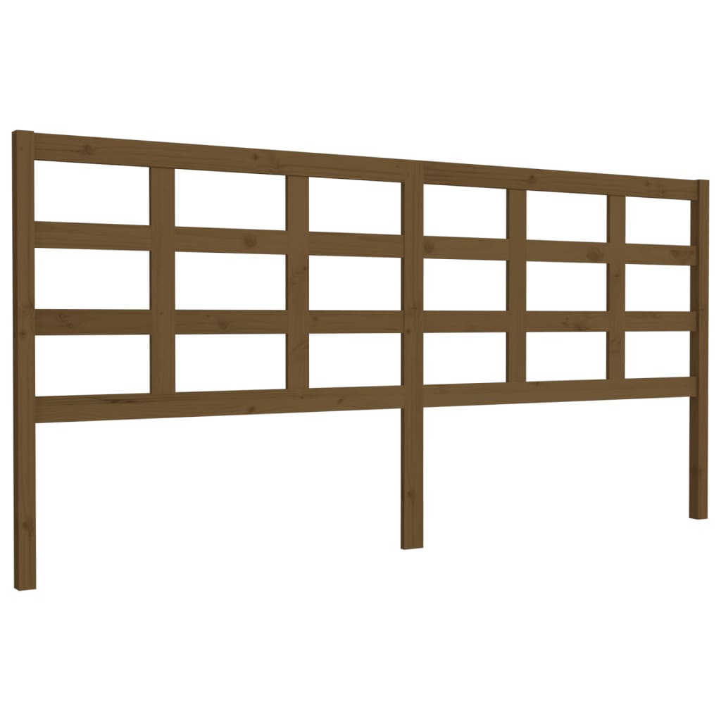 Testiera per Letto ambra 205,5x4x100 cm Legno Massello di Pino - homemem39