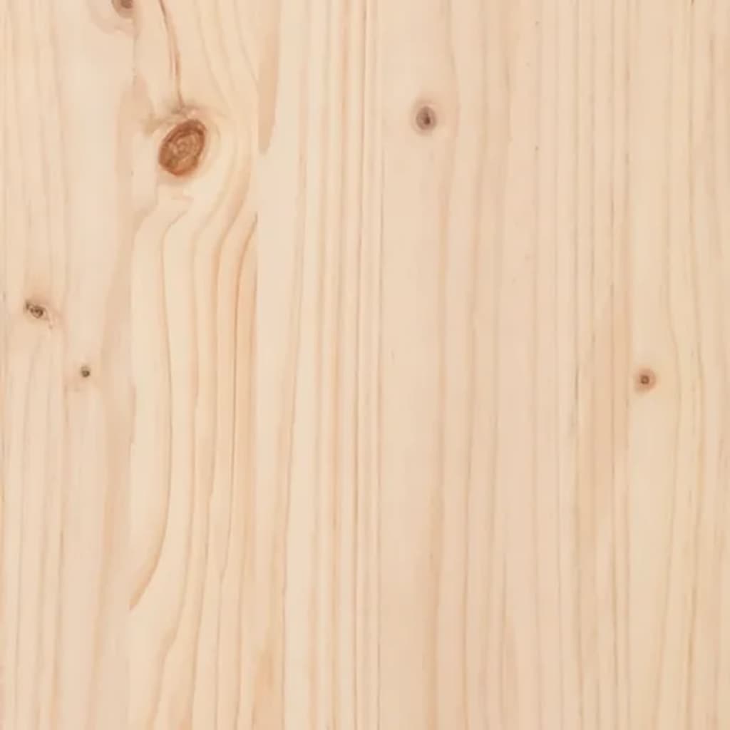 Testiera per Letto 105,5x4x100 cm in Legno Massello di Pino - homemem39