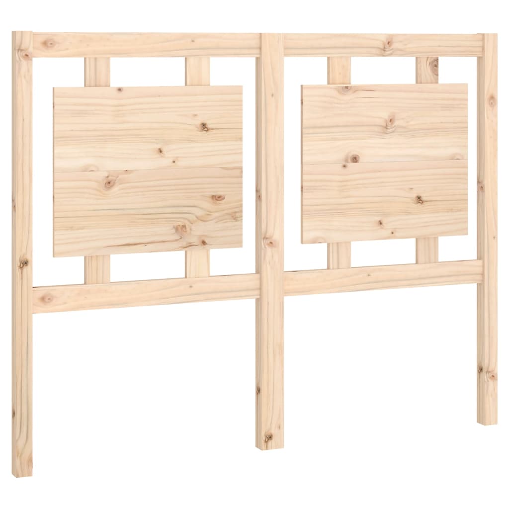 Testiera per Letto 125,5x4x100 cm in Legno Massello di Pino - homemem39