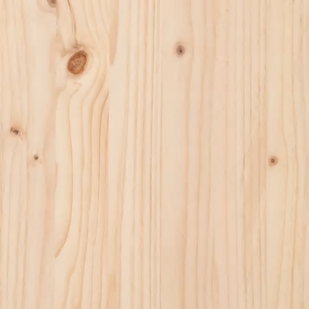 Testiera per Letto 125,5x4x100 cm in Legno Massello di Pino - homemem39