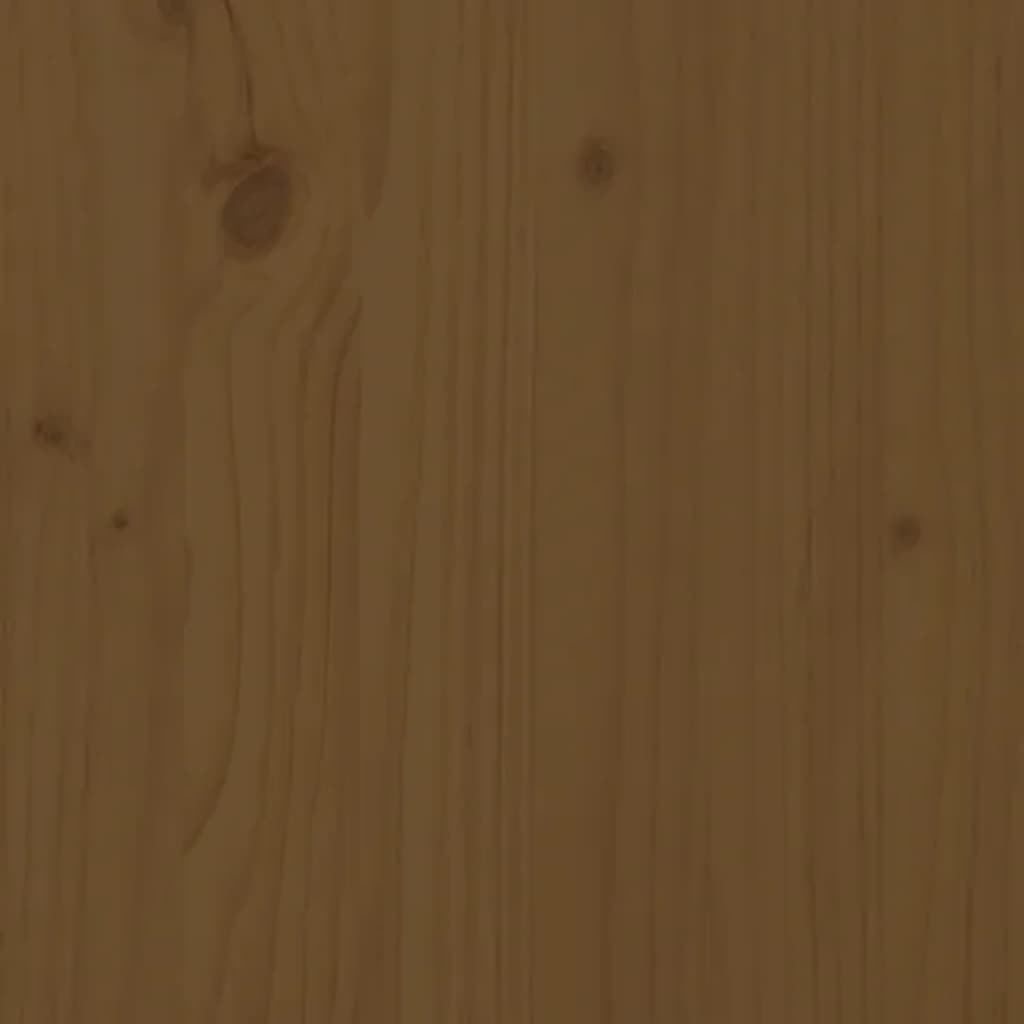 Testiera per Letto ambra 125,5x4x100 cm Legno Massello di Pino - homemem39