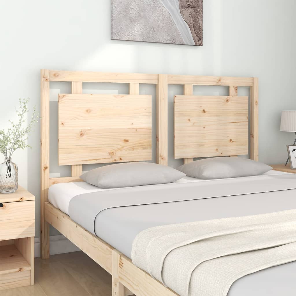 Testiera per Letto 145,5x4x100 cm in Legno Massello di Pino - homemem39