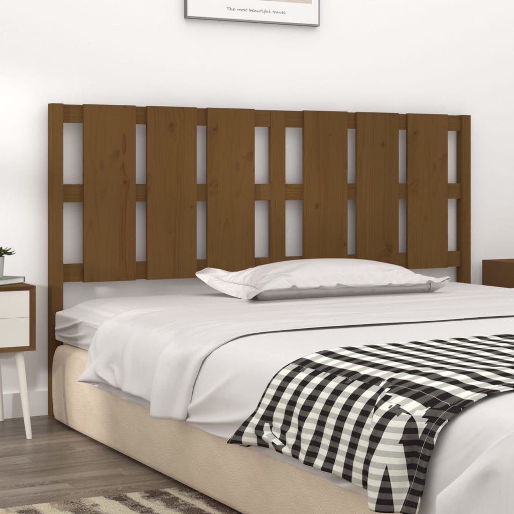 Testiera per Letto ambra 165,5x4x100 cm Legno Massello di Pino - homemem39