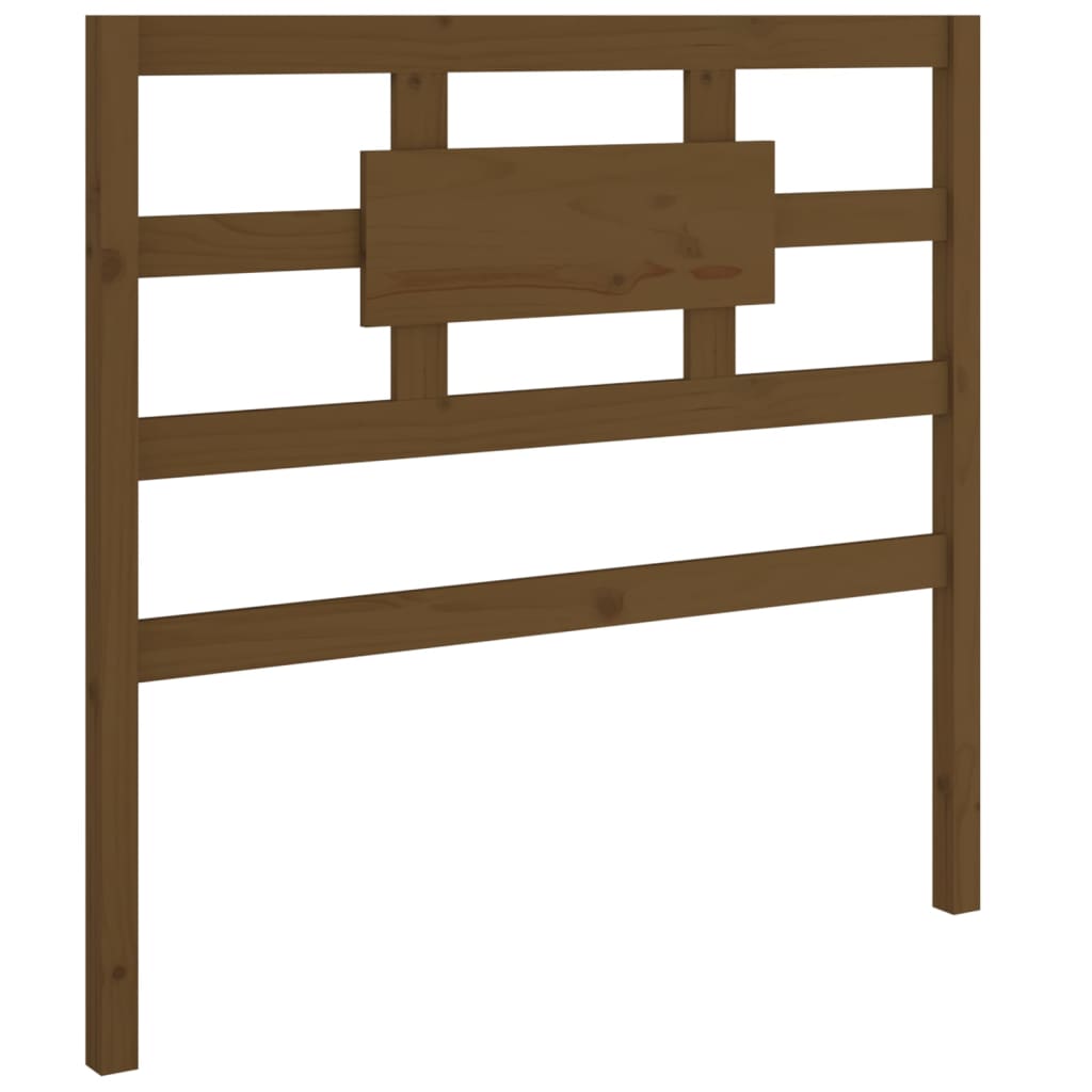 Testiera per Letto ambra 80,5x4x100cm in Legno Massello di Pino - homemem39