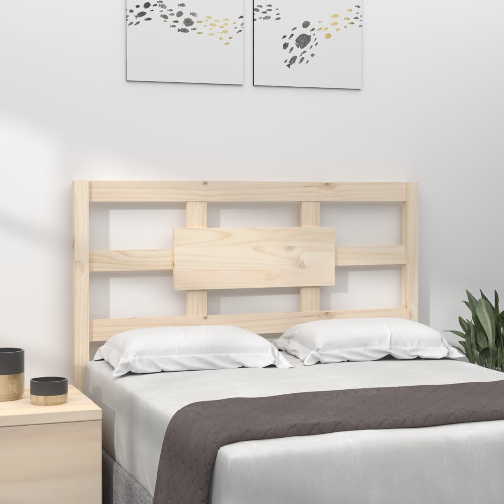 Testiera per Letto 95,5x4x100 cm Legno Massello di Pino - homemem39